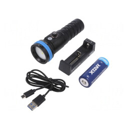 Lanternă Subacvatică LED 1600lm Set Complet | Electronic-mag.ro | Componente Electronice