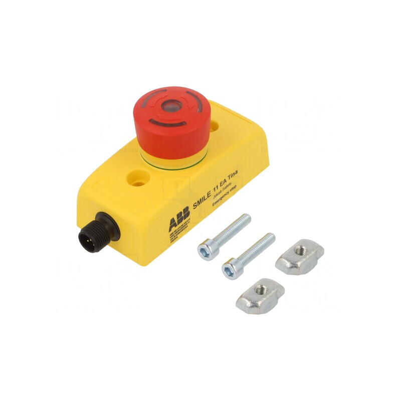 Casetă de comandă SMILE cu un buton ciupercă IP65 | Electronic-mag.ro | Componente Electronice