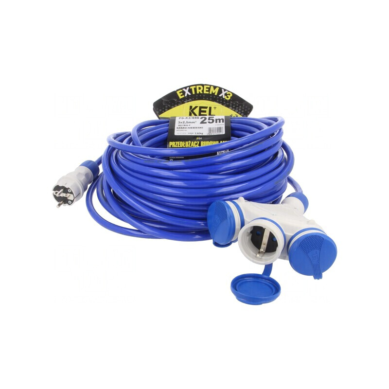 Prelungitor albastru 25m 3 prize 16A | Electronic-mag.ro | Componente Electronice Prelungitor albastru 25m 3 prize 16A | Electronic-mag.ro | Componente Electronice