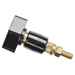 Clemă de laborator neagră 1kVDC 200A pe panou | Electronic-mag.ro | Componente Electronice