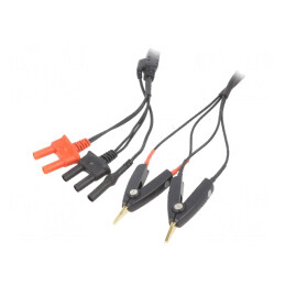Cablu de măsurare 1,5m negru și roșu | Electronic-mag.ro | Componente Electronice
