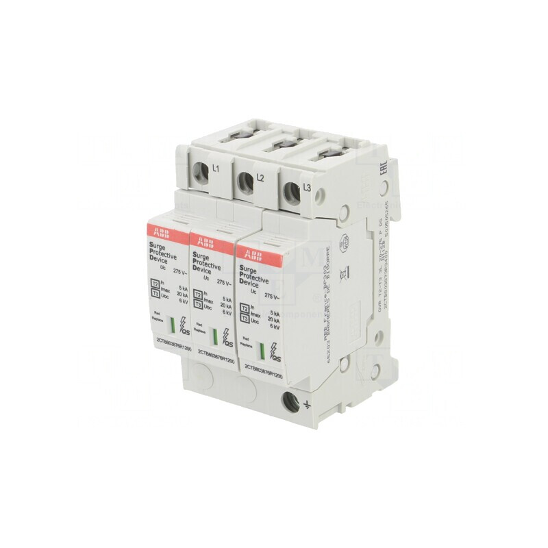 Limitator de Supratensiuni Tip 2 3P 20kA IP20 | Electronic-mag.ro | Componente Electronice