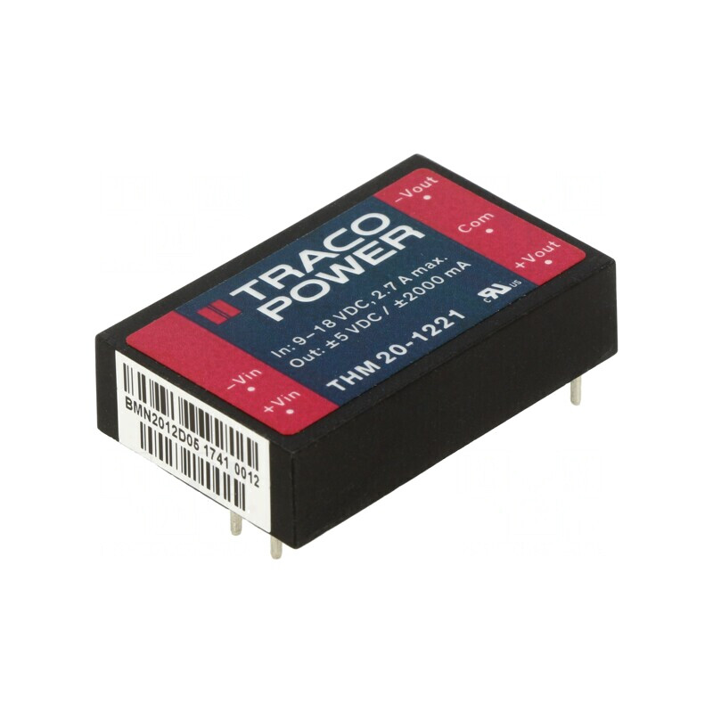 Convertor DC/DC 20W 9-18V la 5V/-5V 285kHz | Electronic-mag.ro | Componente Electronice
