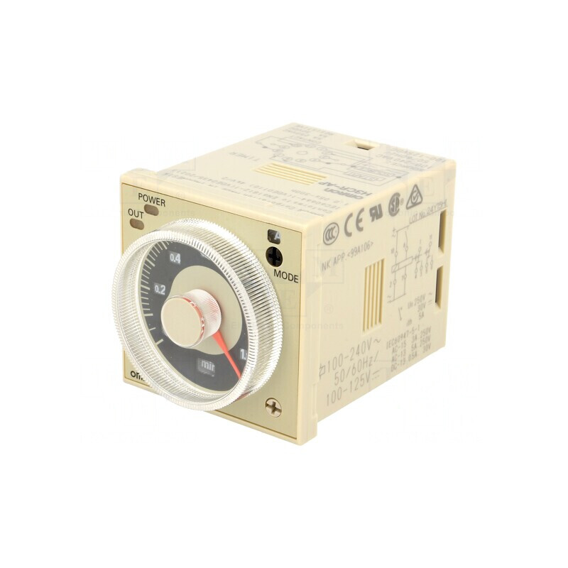 Timer Digital pentru Șină DIN 0,05s-300h 100-240VAC/100-125VDC | Electronic-mag.ro | Componente Electronice
