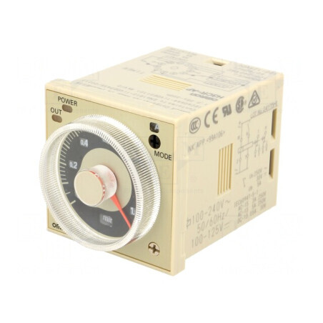 Timer Digital pentru Șină DIN 0,05s-300h 100-240VAC/100-125VDC | Electronic-mag.ro | Componente Electronice