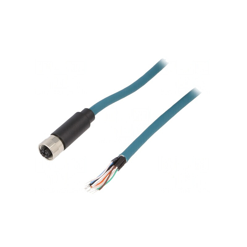 Mufă M12 8-PIN mamă IP67 10m | Electronic-mag.ro | Componente Electronice Mufă M12 8-PIN mamă IP67 10m | Electronic-mag.ro | Componente Electronice