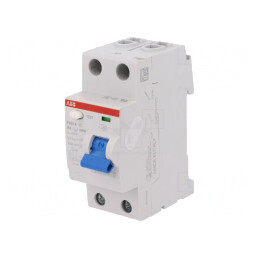 Întrerupător diferenţial Inom: 16A Ires: 10mA Poli: 2 400VAC, 2CSF202101R0160 | Electronic-mag.ro | Componente Electronice