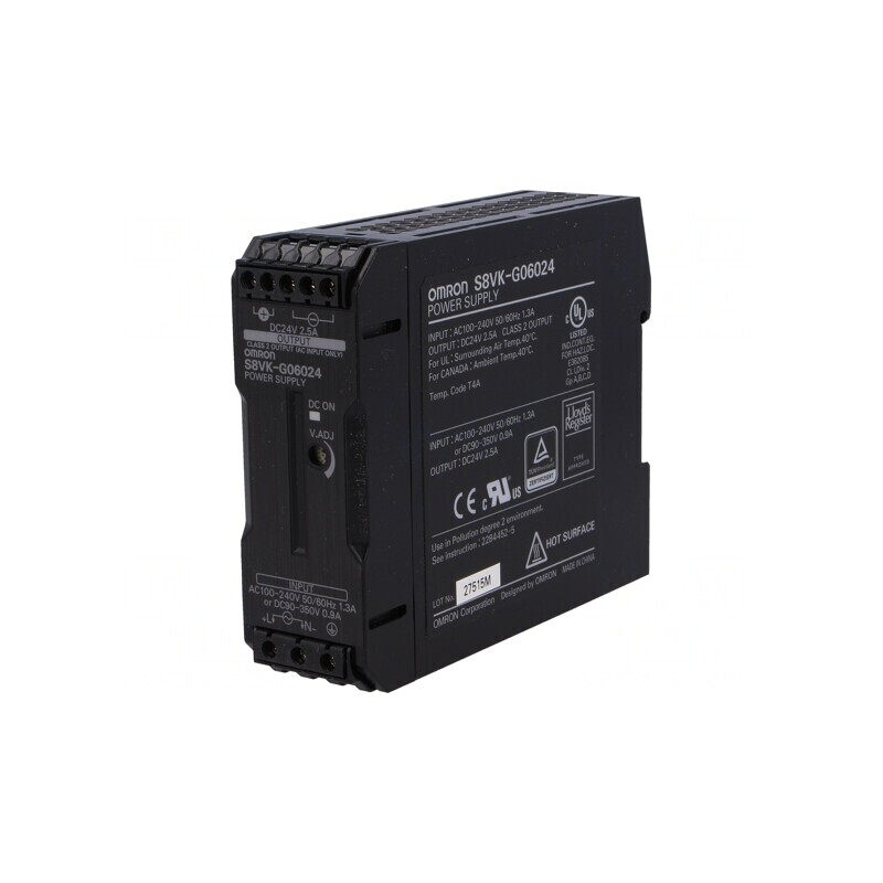 Alimentator Pulsatoriu pentru Șină DIN 60W 24V 2.5A | Electronic-mag.ro | Componente Electronice Alimentator Pulsatoriu pentru Șină DIN 60W 24V 2.5A | Electronic-mag.ro | Componente Electronice