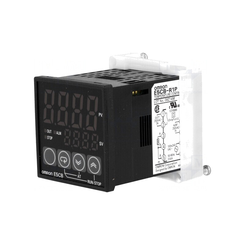 Regulator Temperatură Pt100 SPST-NO E5CB-R1P 100-240AC | Electronic-mag.ro | Componente Electronice