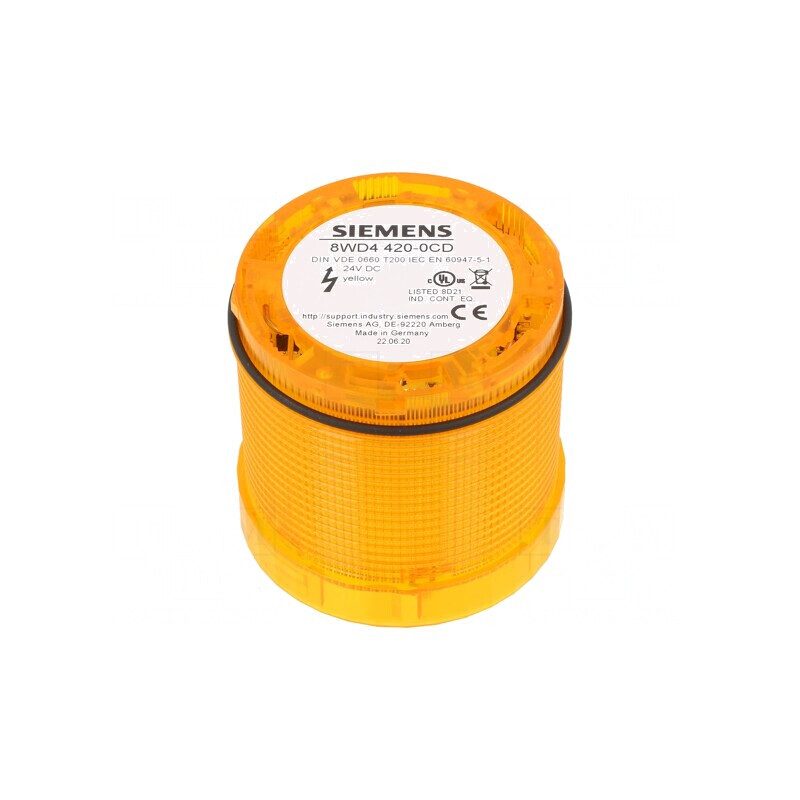 Semnalizator LED Galben 24V IP65 70x65mm | Electronic-mag.ro | Componente Electronice
