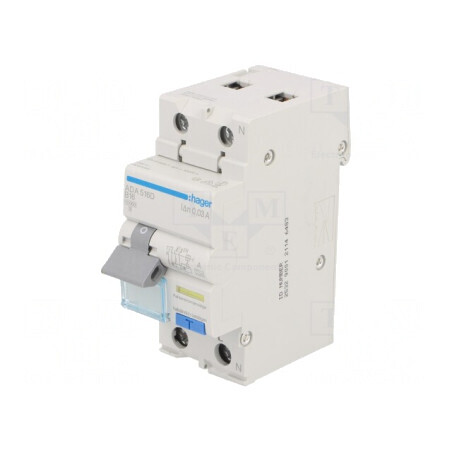 Întrerupător RCBO 16A 30mA 1P+N 240VAC IP20 | Electronic-mag.ro | Componente Electronice