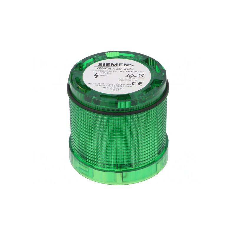 Semnalizator LED Verde 24V IP65 Ø70x65.5mm | Electronic-mag.ro | Componente Electronice