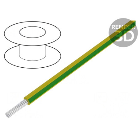 Cablu HookUp Wire 22AWG PVC galben-verde 305m | Electronic-mag.ro | Componente Electronice