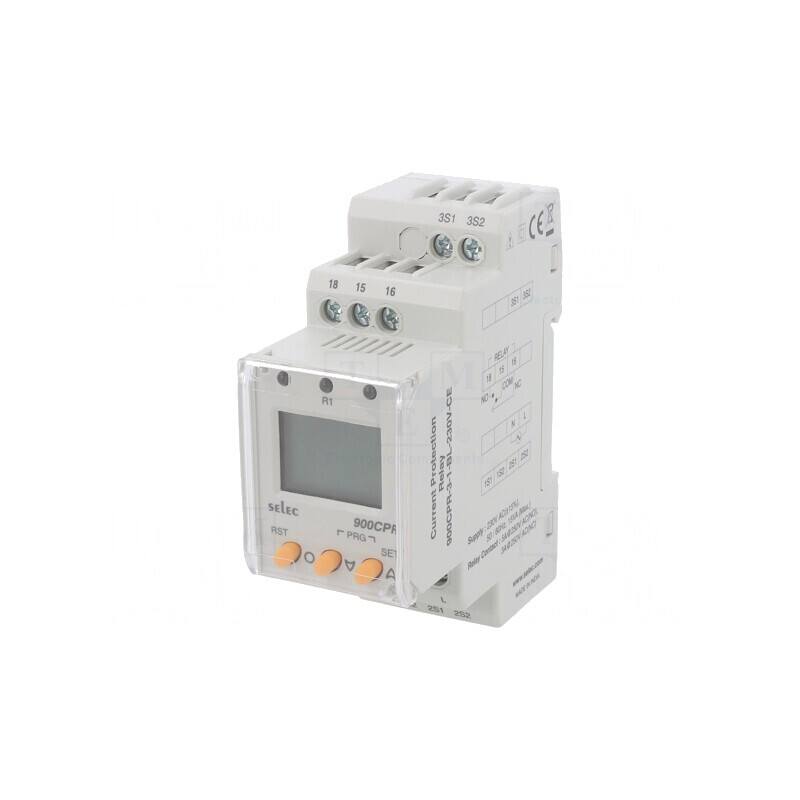 Releu Digital LCD 3 Cifre pentru Șină DIN 230V | Electronic-mag.ro | Componente Electronice