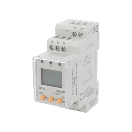 Releu Digital LCD 3 Cifre pentru Șină DIN 230V | Electronic-mag.ro | Componente Electronice