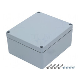 Carcasă Universală Aluminiu Gri 200x230x110mm | Electronic-mag.ro | Componente Electronice