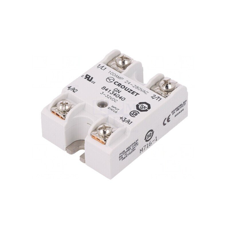 Releu semiconductor 100A 1-fazat 3-32VDC 24-280VAC | Electronic-mag.ro | Componente Electronice