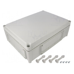 Carcasă montare pe perete gri 280x380x130mm | Electronic-mag.ro | Componente Electronice