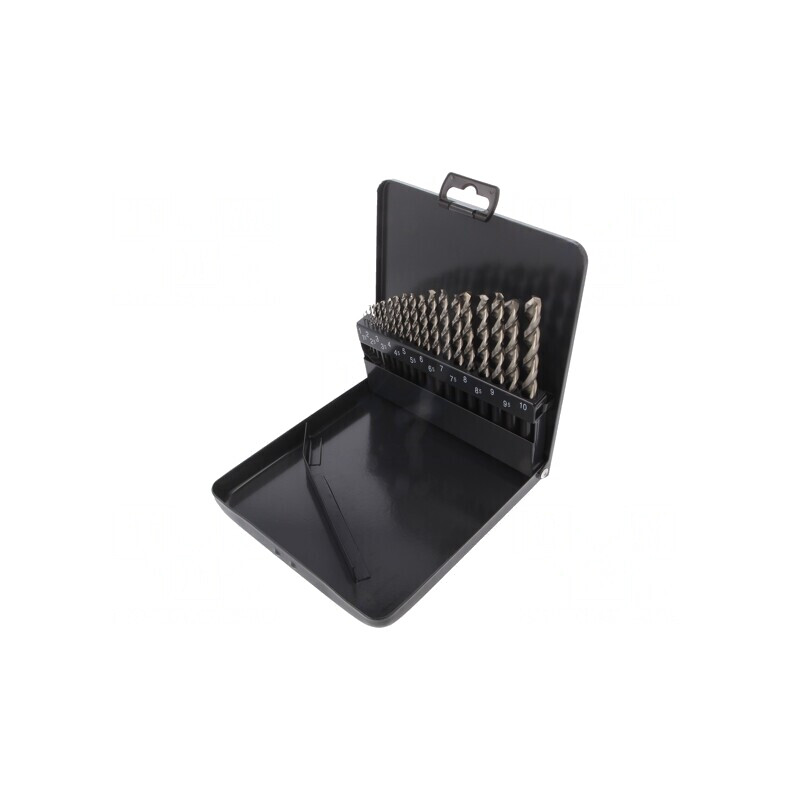 Set de Burghie Metal HSS-E Cobalt 19 Buc. | Electronic-mag.ro | Componente Electronice