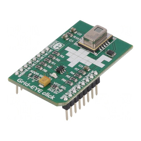 Senzor de Temperatură Matrice I2C GRID-EYE Click | Electronic-mag.ro | Componente Electronice