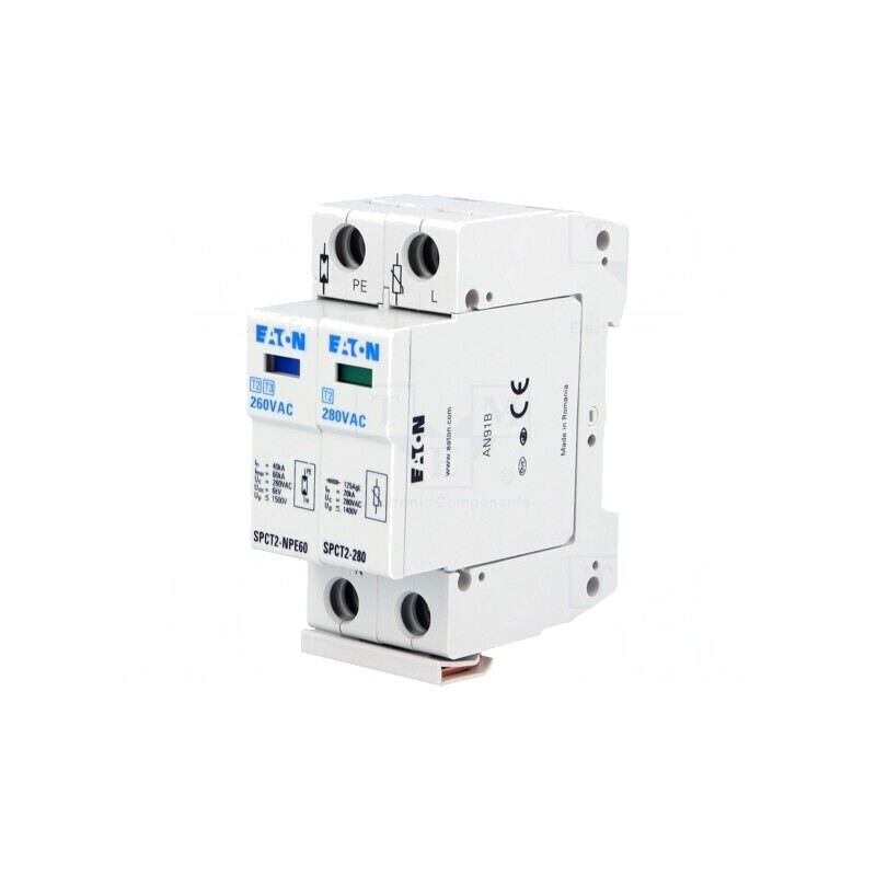 Limitator de Supratensiuni Tip 2 40kA 280VAC IP40 | Electronic-mag.ro | Componente Electronice