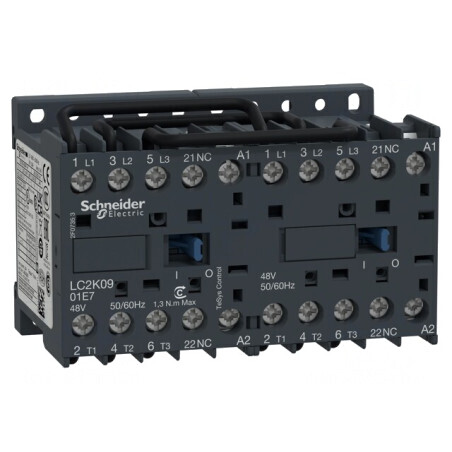 Contactor Reversibil 3 Poli cu 3 Contacte Auxiliare NC | Electronic-mag.ro | Componente Electronice