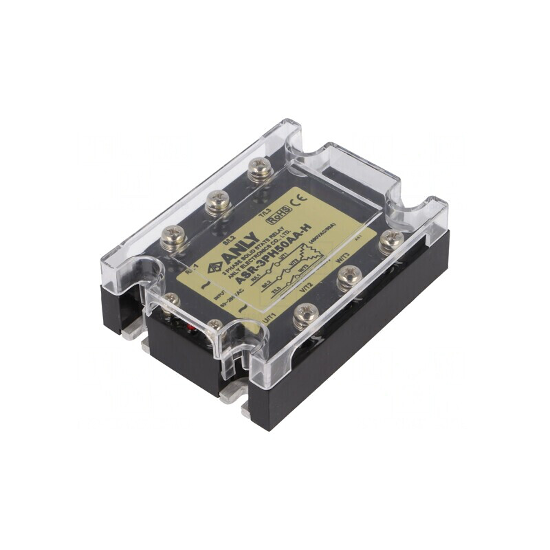Releu semiconductor 50A 3-fazat 48-480VAC | Electronic-mag.ro | Componente Electronice