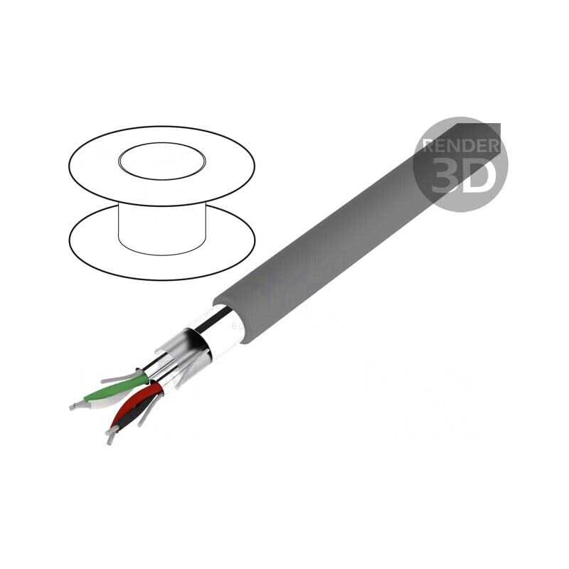 Cablu Alpha Essential C&C 2x2x22AWG gri închis 300V | Electronic-mag.ro | Componente Electronice Cablu Alpha Essential C&C 2x2x22AWG gri închis 300V | Electronic-mag.ro | Componente Electronice