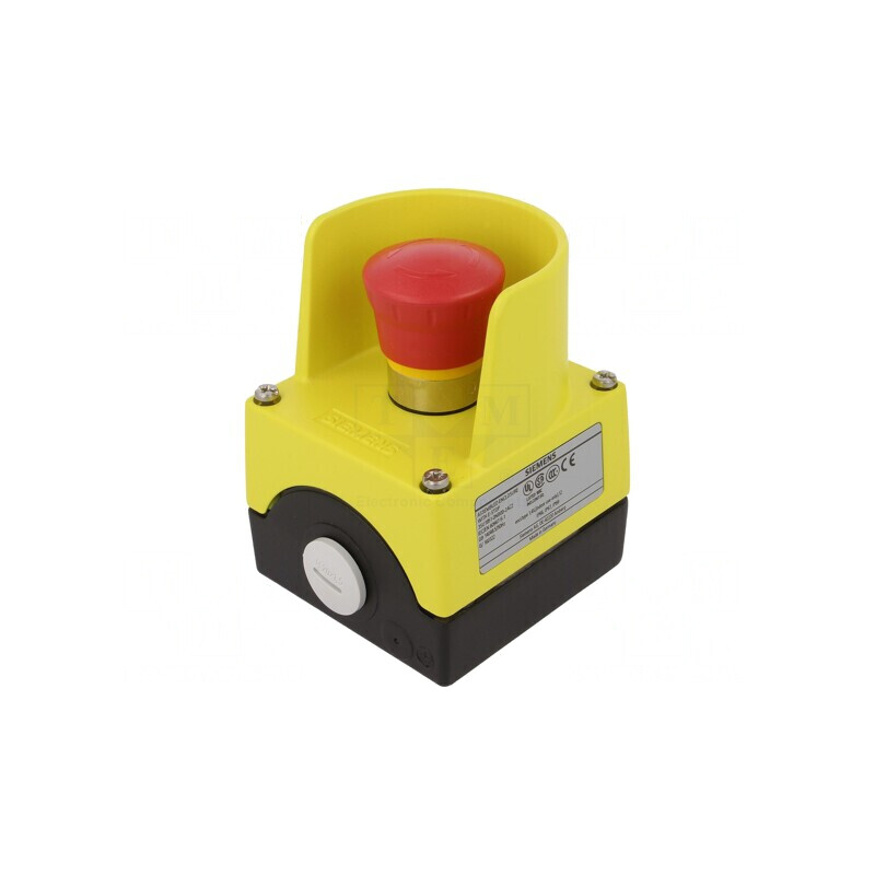 Casetă de comandă un buton cap ciupercă IP67 | Electronic-mag.ro | Componente Electronice