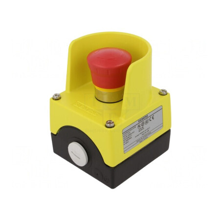 Casetă de comandă un buton cap ciupercă IP67 | Electronic-mag.ro | Componente Electronice