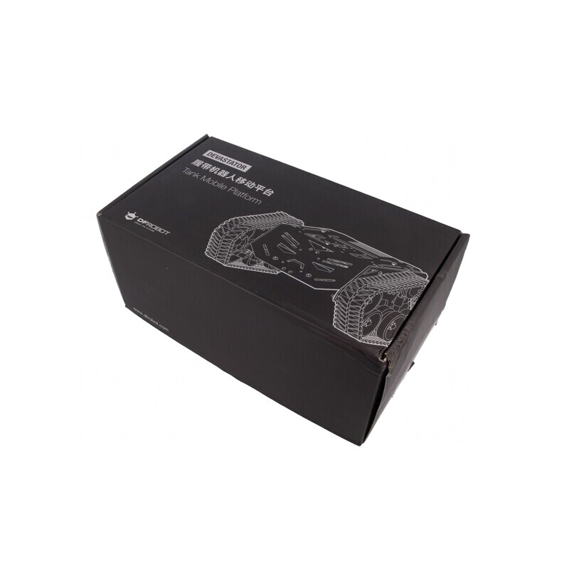 Şasiu cu şenile Devastator neagră 225x220x108mm 2-7,5VDC | Electronic-mag.ro | Componente Electronice