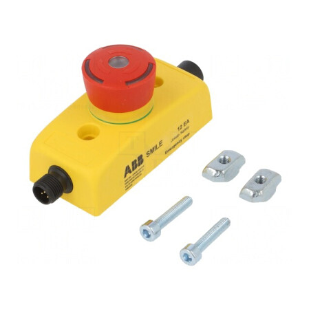 Casetă de comandă SMILE 1 buton ciupercă IP65 NC | Electronic-mag.ro | Componente Electronice