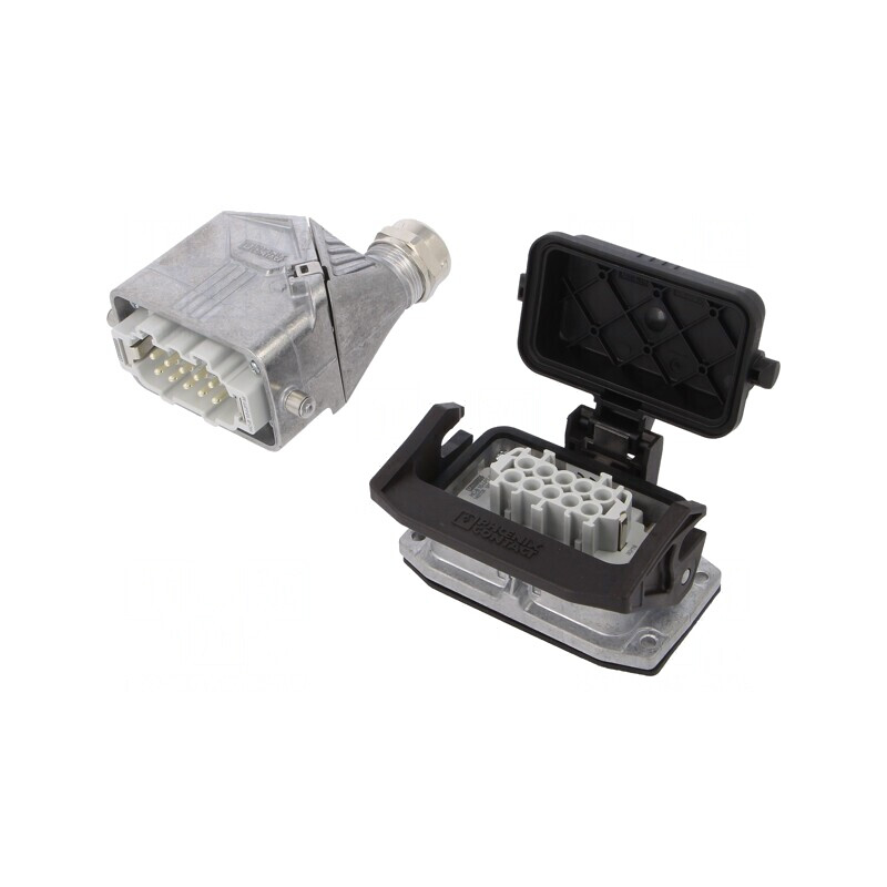 Conector HDC 500V 16A 10 Pin 10PE Tată Mamă | Electronic-mag.ro | Componente Electronice