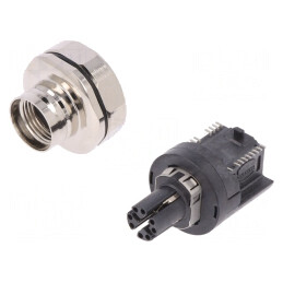 Soclu M12 PIN 8 mamă unghi IP65 IP67 SMT | Electronic-mag.ro | Componente Electronice