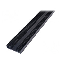 Radiator extrudat negru 1000mm x 97mm x 25mm | Electronic-mag.ro | Componente Electronice