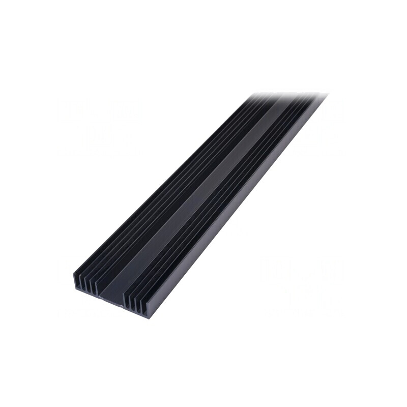 Radiator extrudat negru 1000mm x 97mm x 25mm | Electronic-mag.ro | Componente Electronice