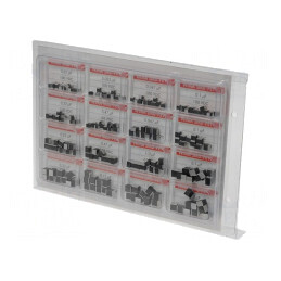 Set: condensatoare | Nr.val: 16 | SMD | 0,01uF÷2,2uF | 160buc. | SMD-PET-KIT1