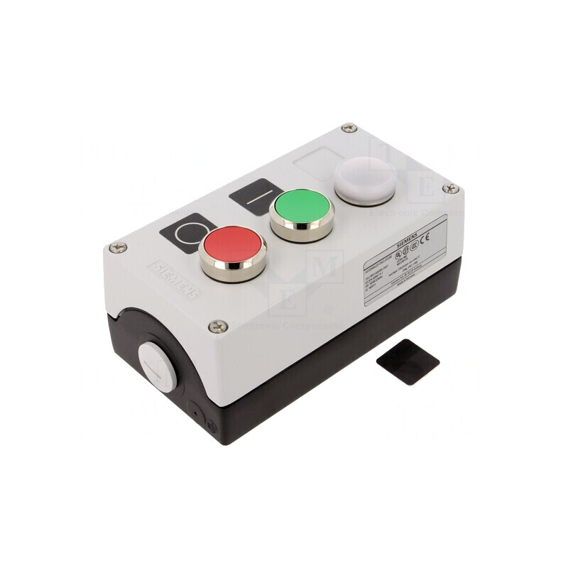 Casetă de comandă 2 butoane IP67 metal 24V | Electronic-mag.ro | Componente Electronice
