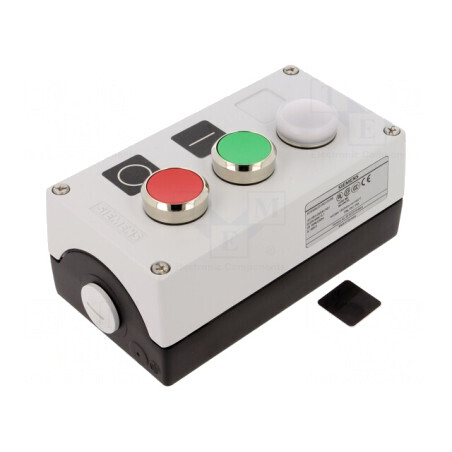 Casetă de comandă 2 butoane IP67 metal 24V | Electronic-mag.ro | Componente Electronice