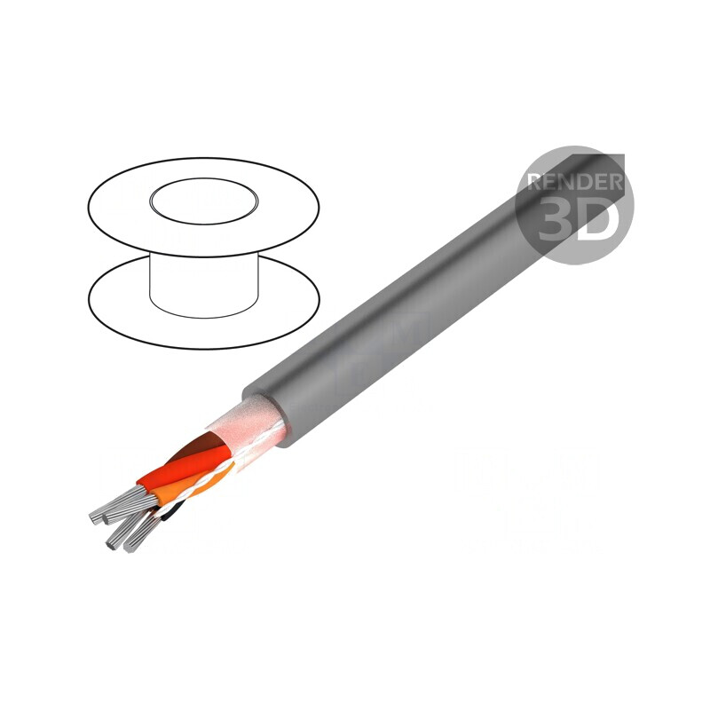 Cablu Pro-Tekt 4x22AWG 300V 50m Cu Litat | Electronic-mag.ro | Componente Electronice