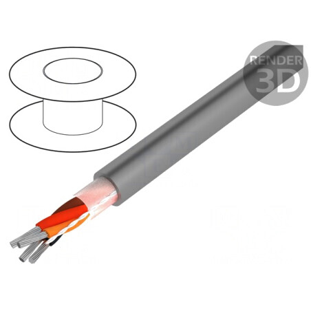 Cablu Pro-Tekt 4x22AWG 300V 50m Cu Litat | Electronic-mag.ro | Componente Electronice
