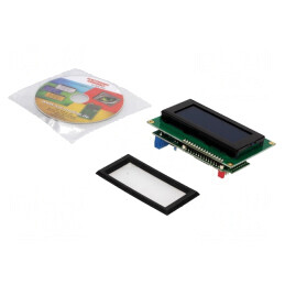 Afișaj LCD Alfanumeric STN Negative 16x4 Albastru LED 5VDC | Electronic-mag.ro | Componente Electronice