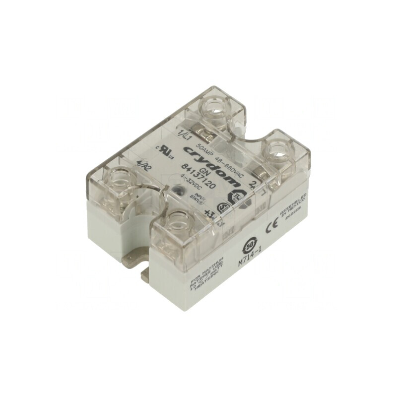 Releu Semiconductor 50A 1-Fazat 3-32VDC 48-660VAC | Electronic-mag.ro | Componente Electronice