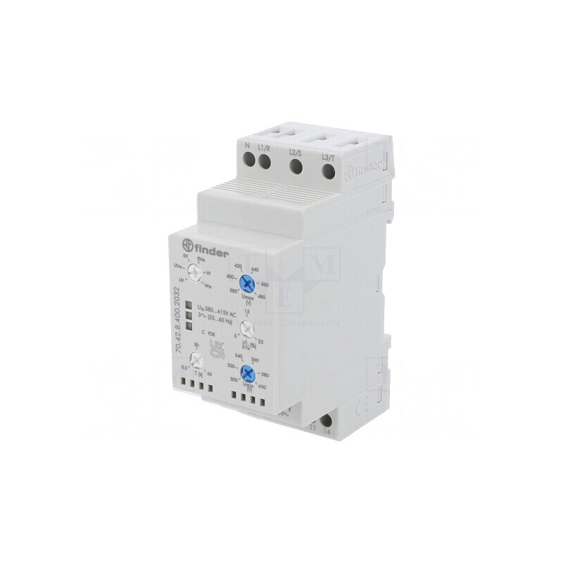 Releu Monitorizare Tensiune Șină DIN DPDT | Electronic-mag.ro | Componente Electronice