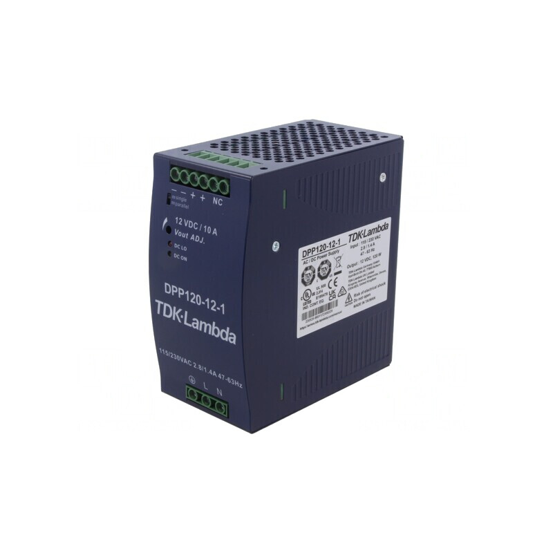 Alimentator pulsatoriu șină DIN 120W 12V 10A | Electronic-mag.ro | Componente Electronice