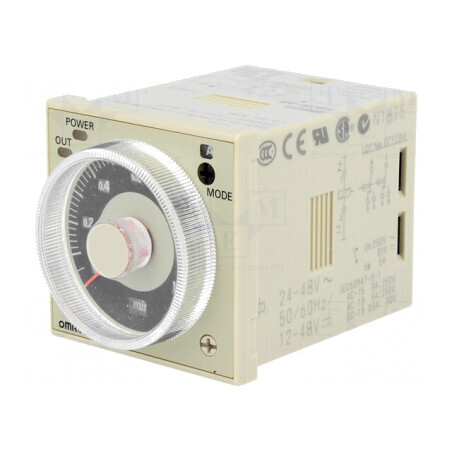 Timer Programabil DPDT 250VAC/5A IP40 24-48VAC/12-48VDC | Electronic-mag.ro | Componente Electronice