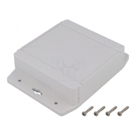 Carcasă Universală 120x120x37mm cu Lame de Fixare | Electronic-mag.ro | Componente Electronice