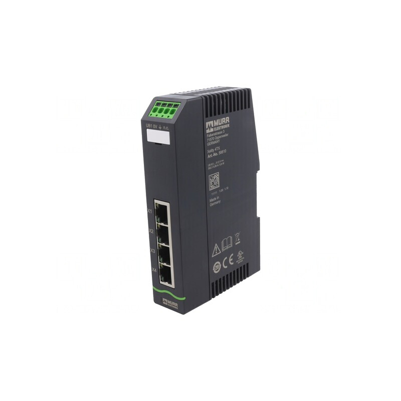 Switch Ethernet neadministrabil 4 Porturi 9,5-31,5VDC | Electronic-mag.ro | Componente Electronice