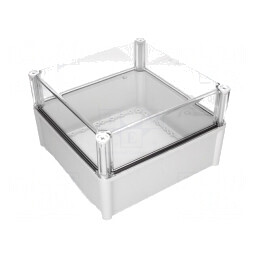 Carcasă Universală Gri 278x278x180mm PC 2828 18 T | Electronic-mag.ro | Componente Electronice