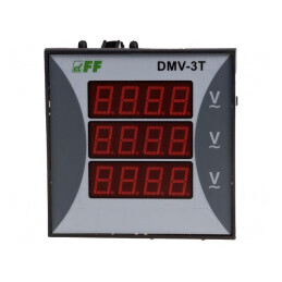 Voltmetru Digital cu LED pentru Montare 12-400V ±1%
